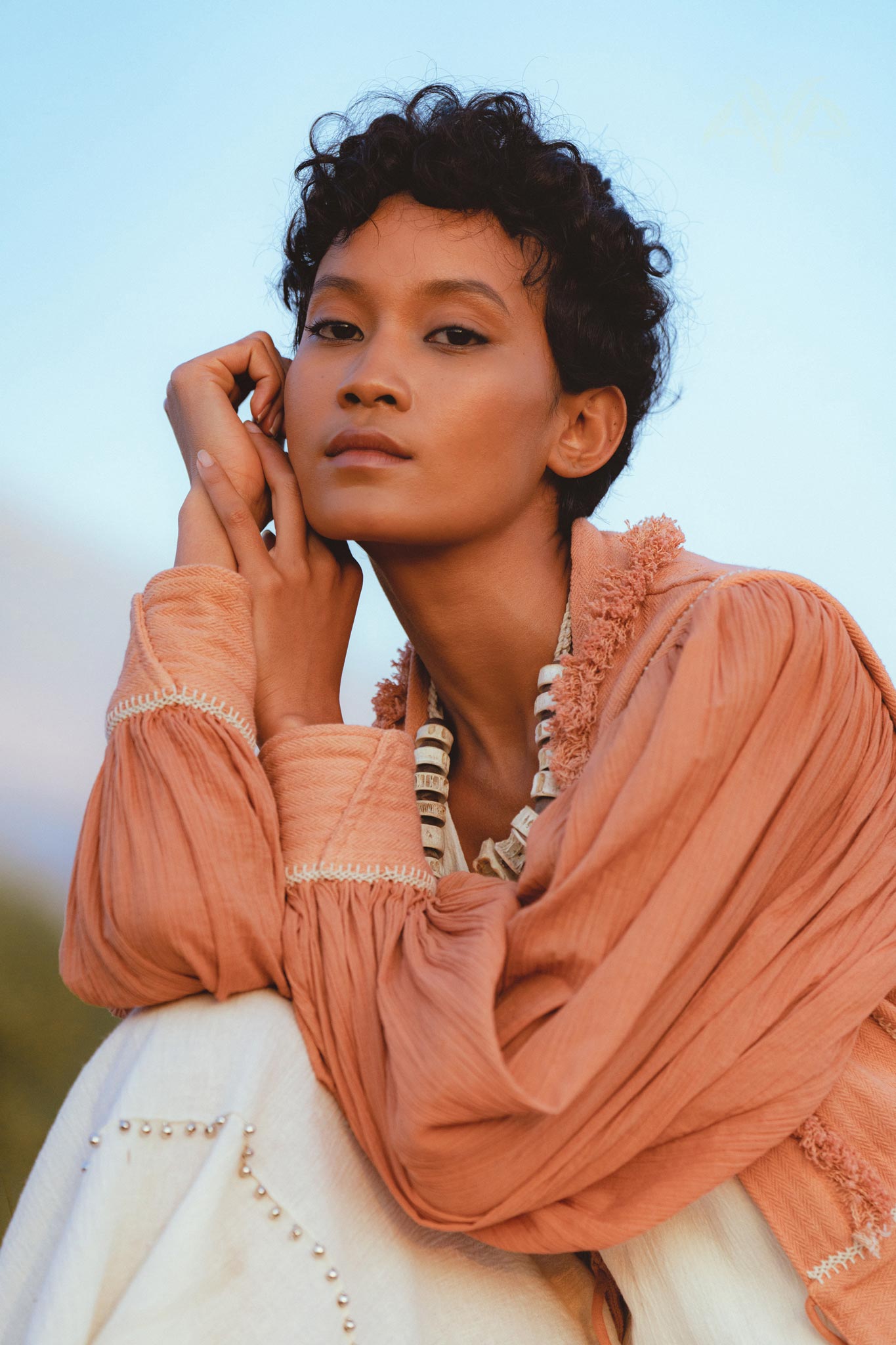 Stylish Dusty Pink Puff Sleeves Blouse - Enhance Your Boho Wardrobe with Organic Flair
