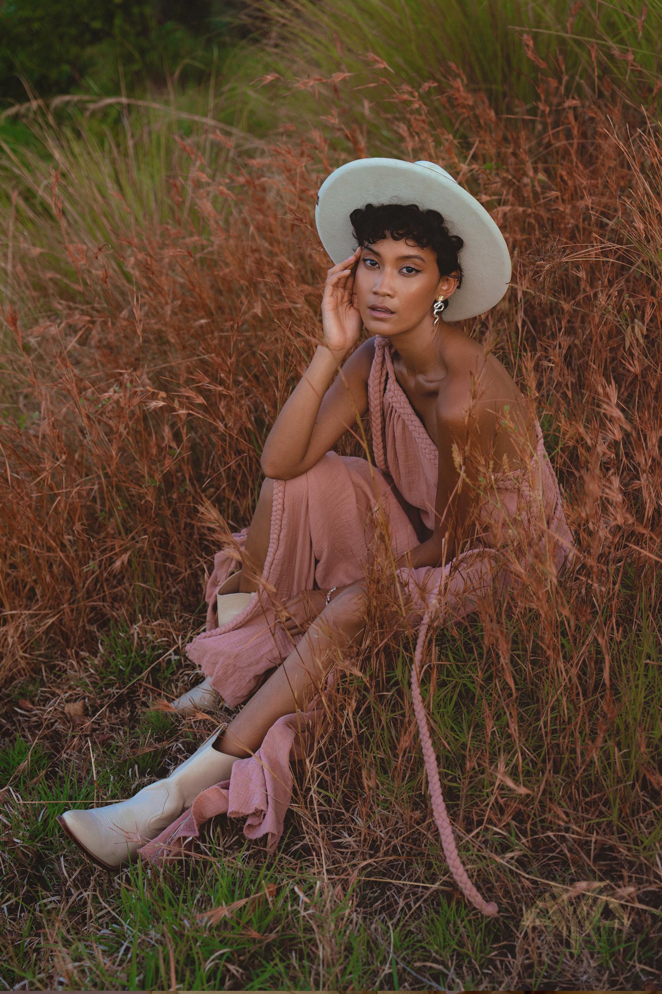 Feel Confident in Aya Sacred Wear's Dusty Pink Toga Dress