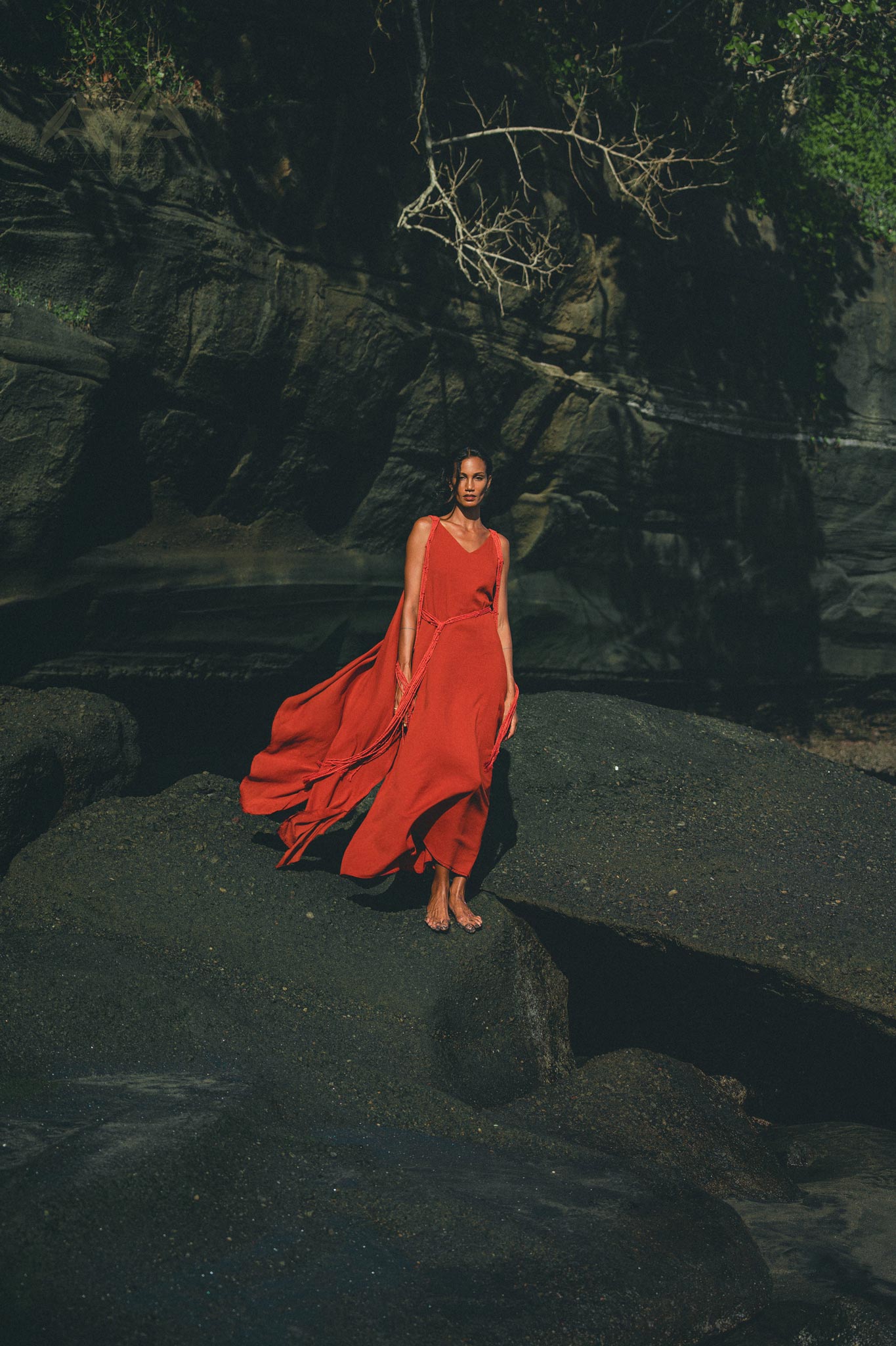 Classic yet modern Wine Red Greek Dress, perfect for a bohemian look this season.