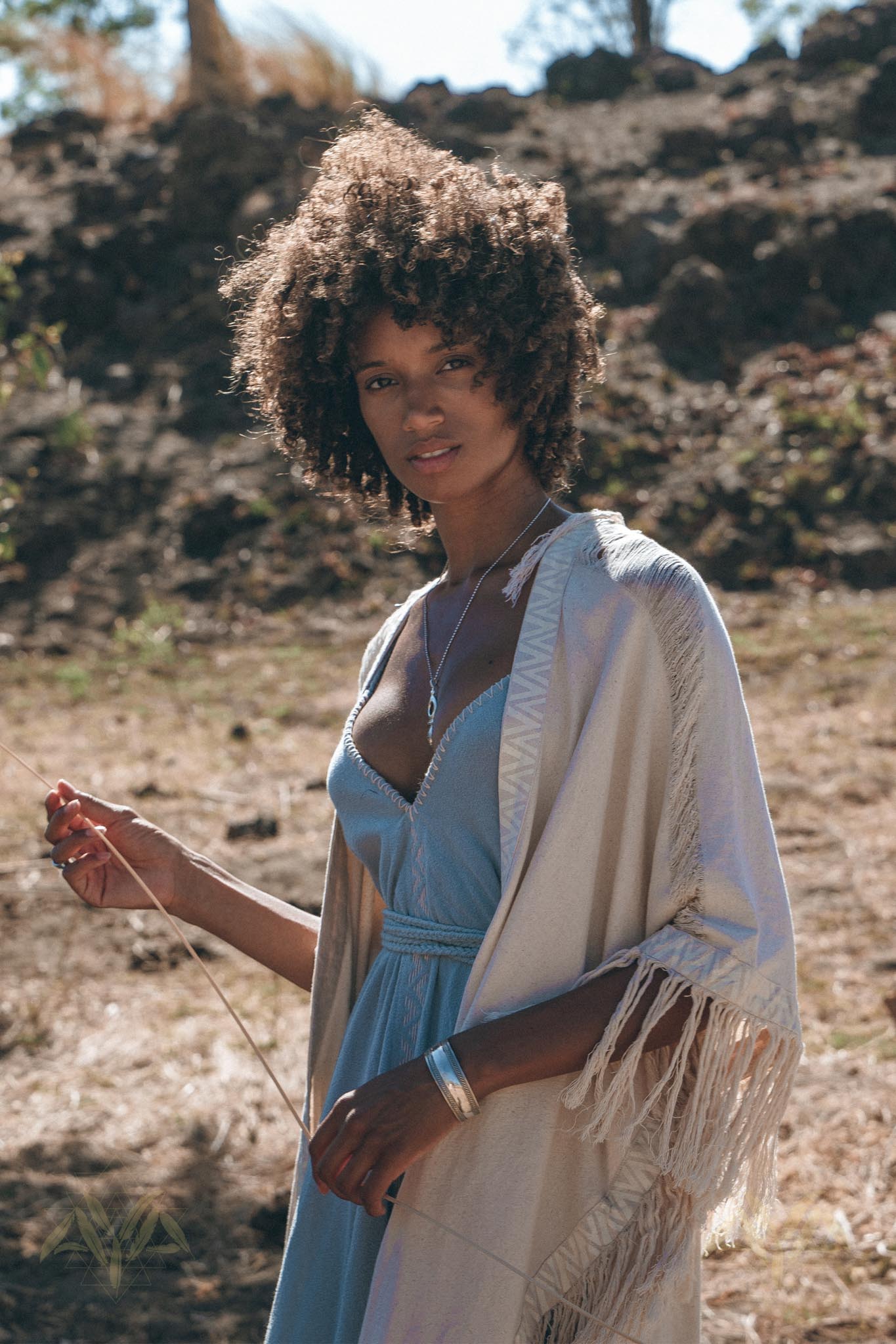 Off-White Cardigan, Boho Poncho Women Fringed, Wide Sleeve Women Cardigan - AYA Sacred Wear