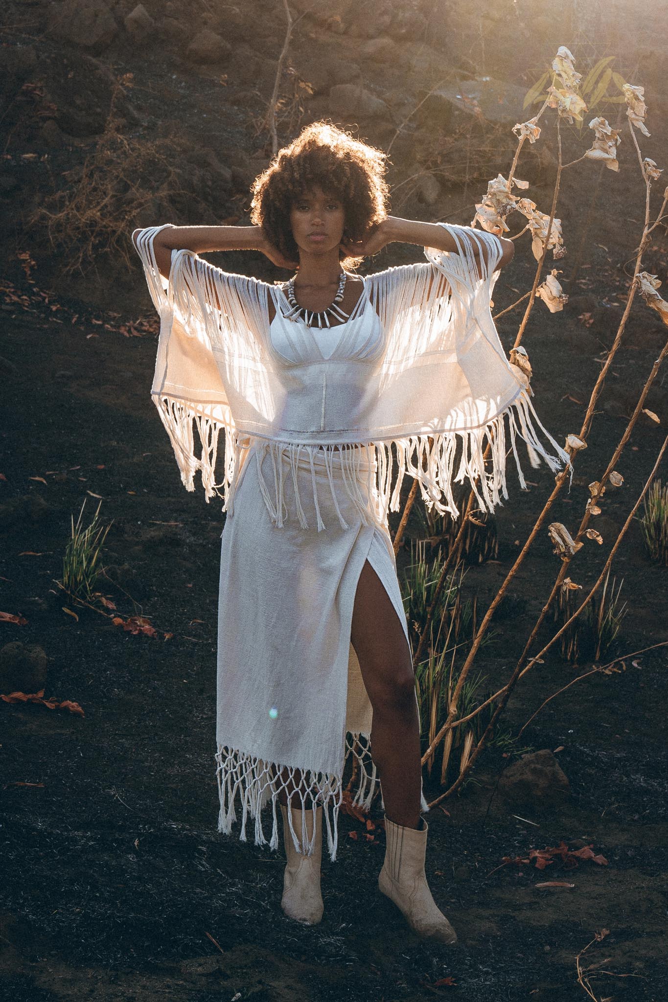 Boho Top, Bohemian Top, Boho Cover Up Women, Hand Loomed Cotton Blouse - AYA Sacred Wear