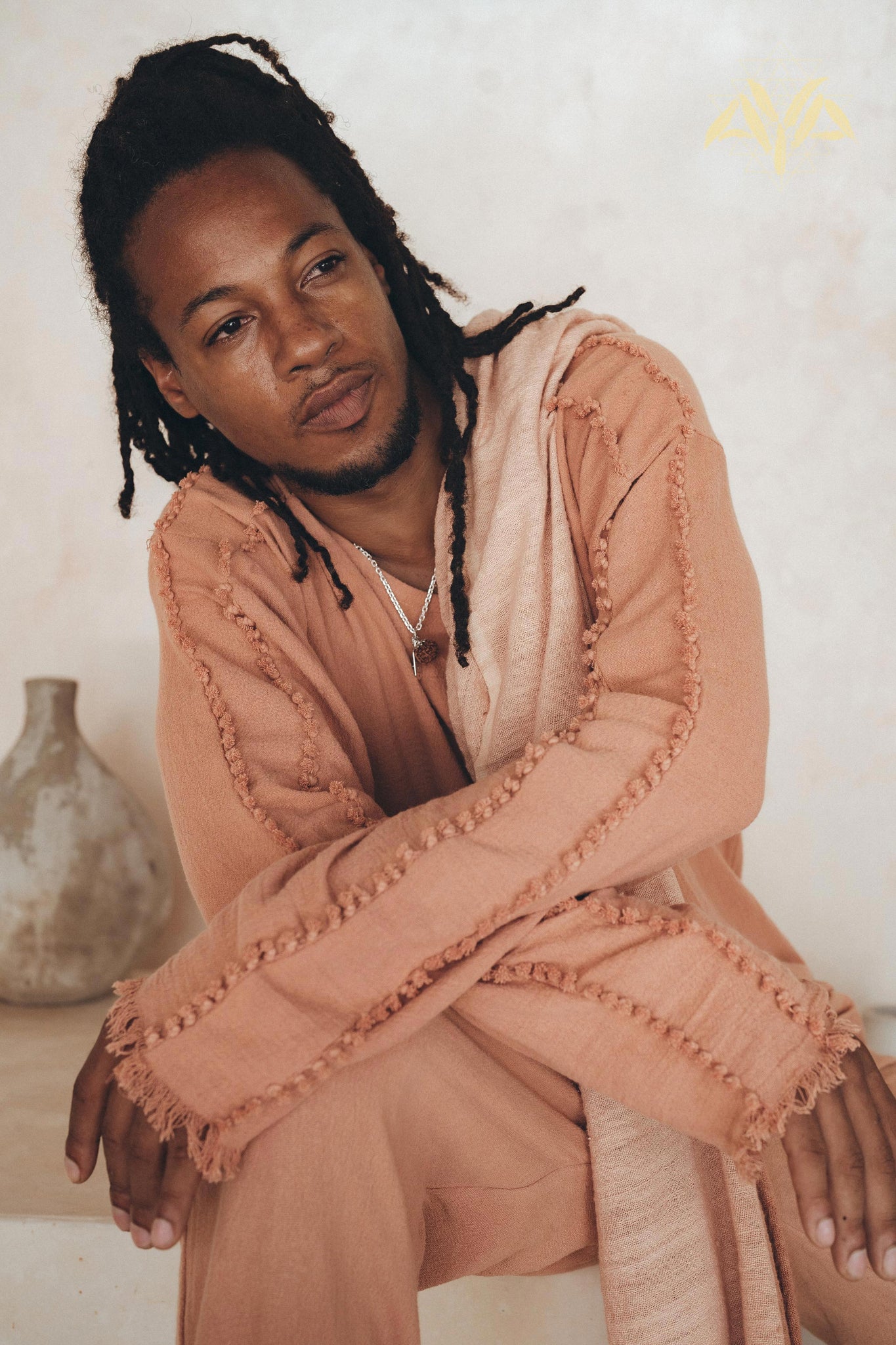 Sandal Wood Colour Long Sleeve Sweatshirts for Men by AYA Sacred Wear
