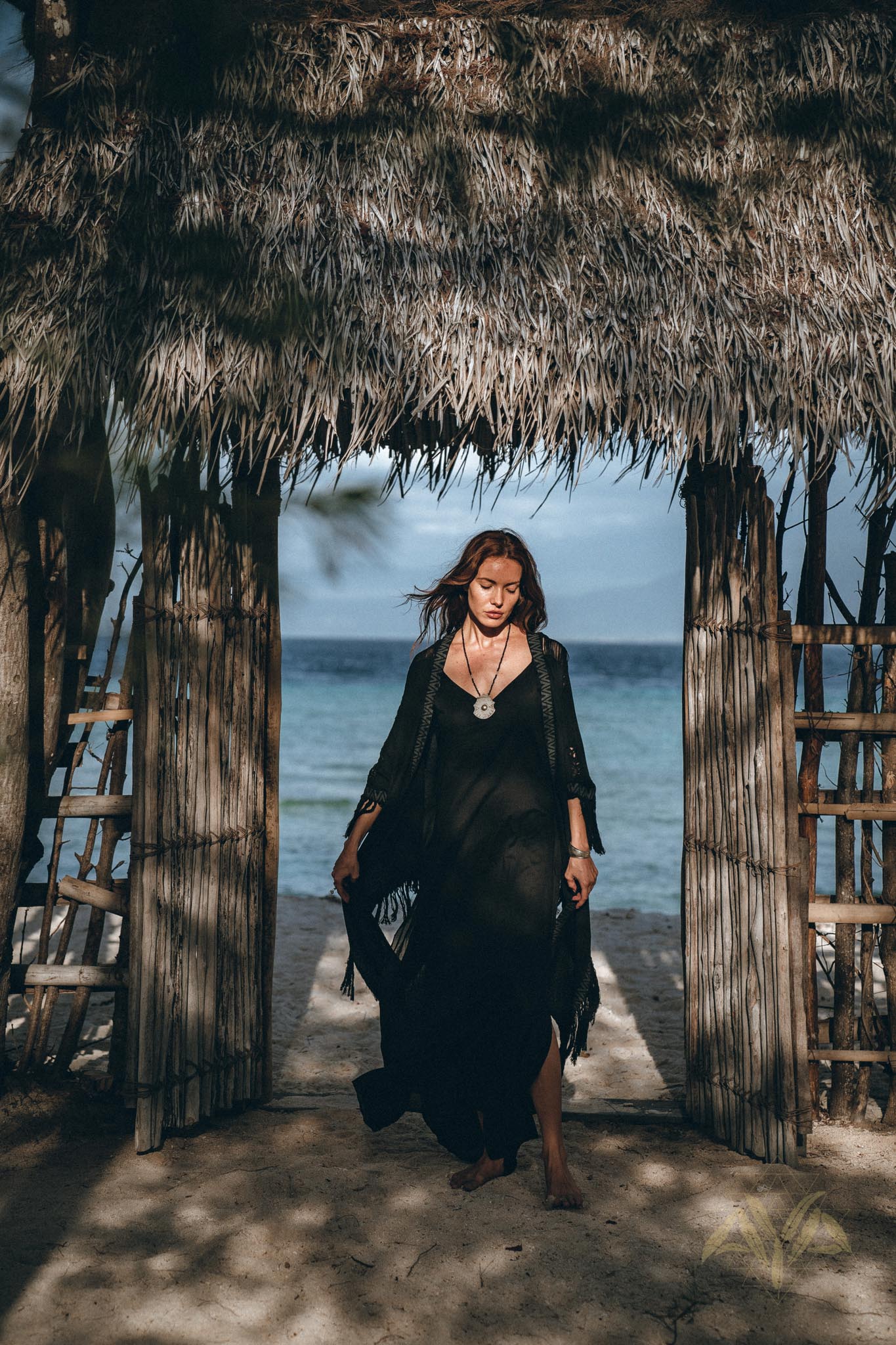 Black Boho Cardigan, Plus Size Clothing, Wide Sleeve Women Cardigan - AYA Sacred Wear