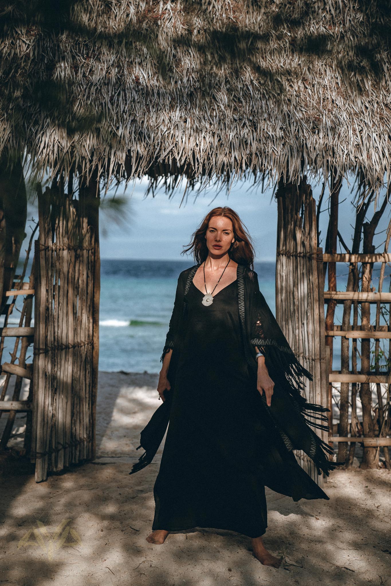 Black Boho Cardigan, Plus Size Clothing, Wide Sleeve Women Cardigan - AYA Sacred Wear