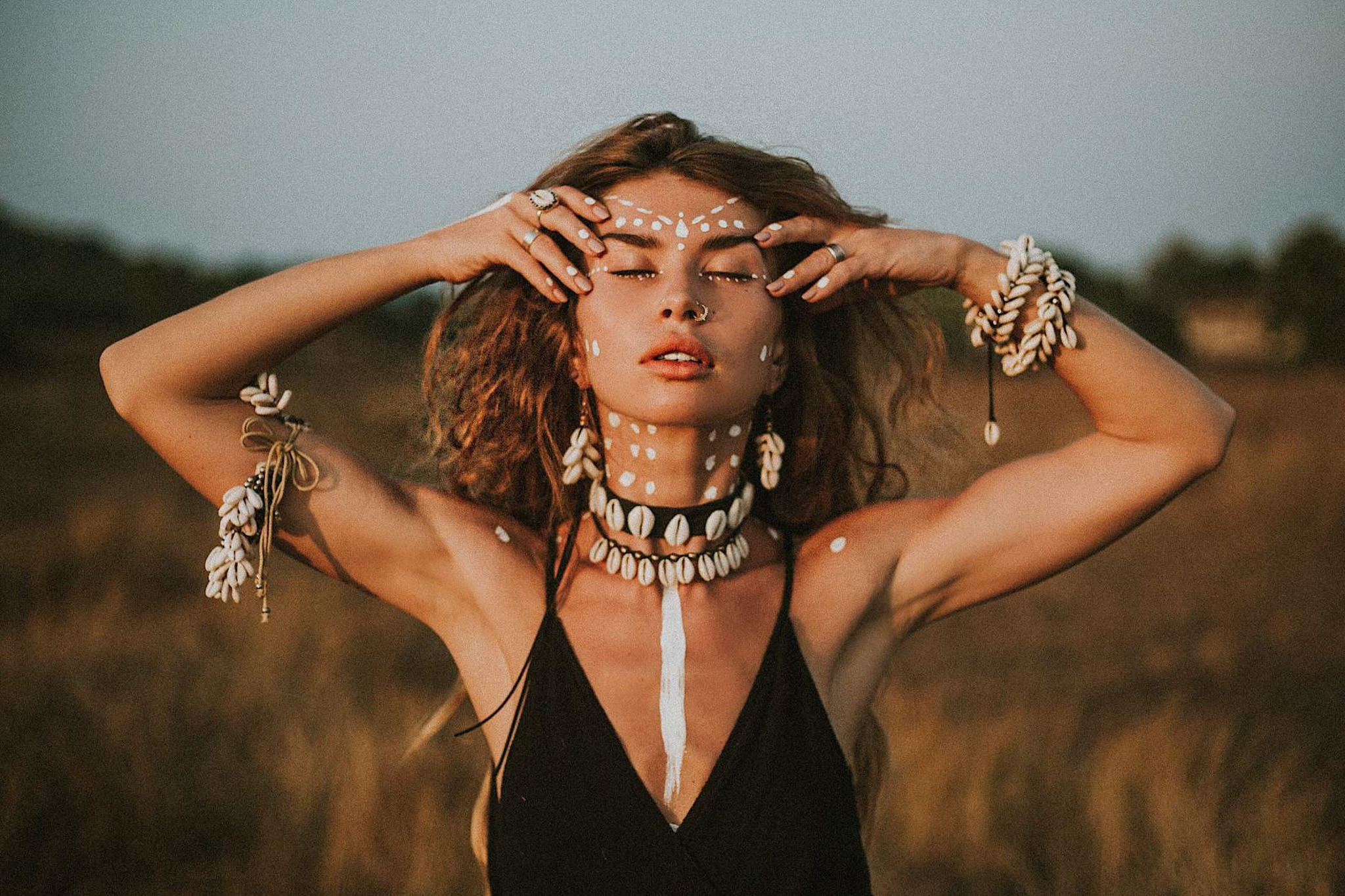 Black Maxi Dress Evening Boho Dress - AYA Sacred Wear