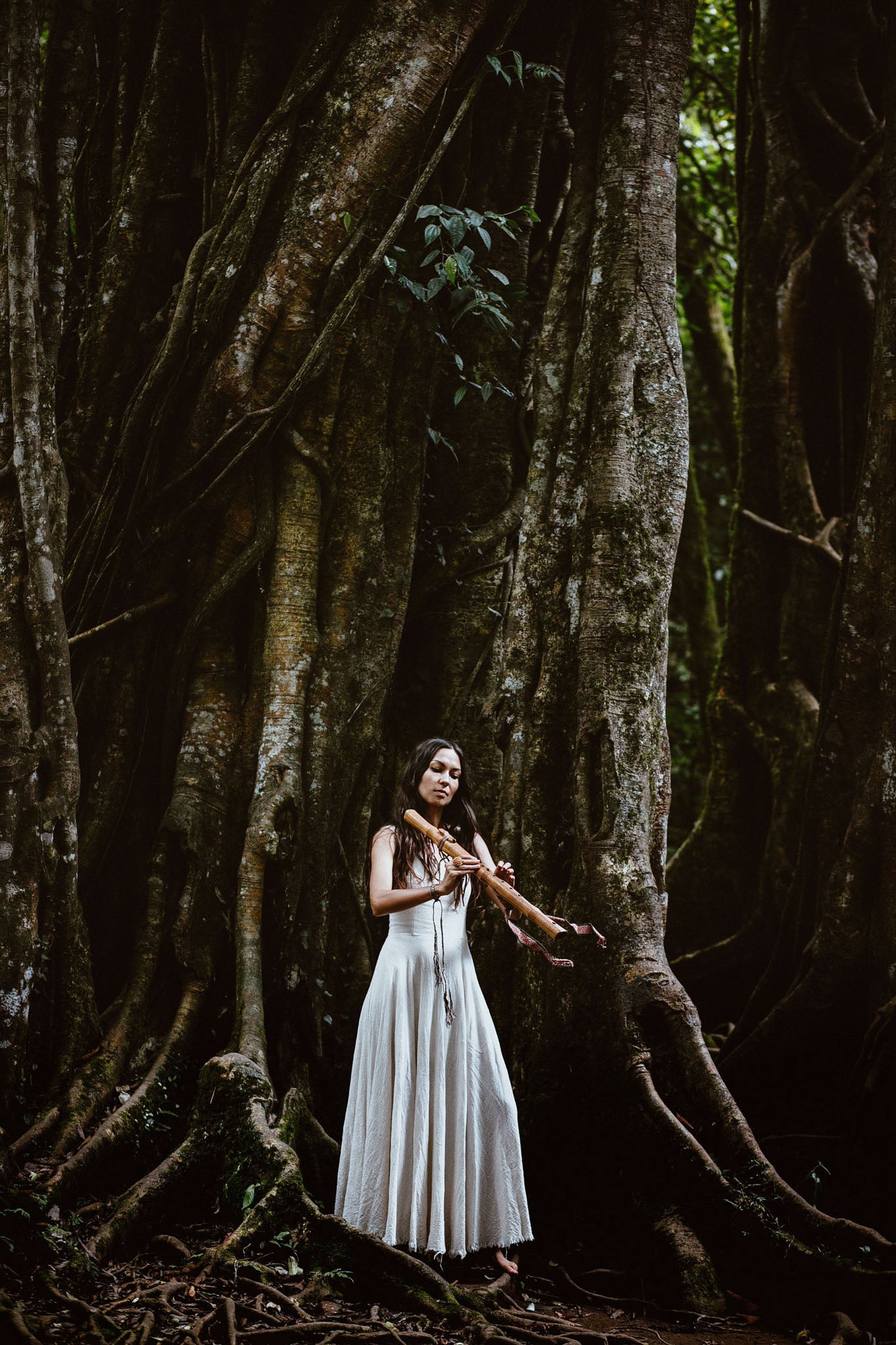 Bohemian Boho Wedding Dress Organic Cotton - AYA Sacred Wear