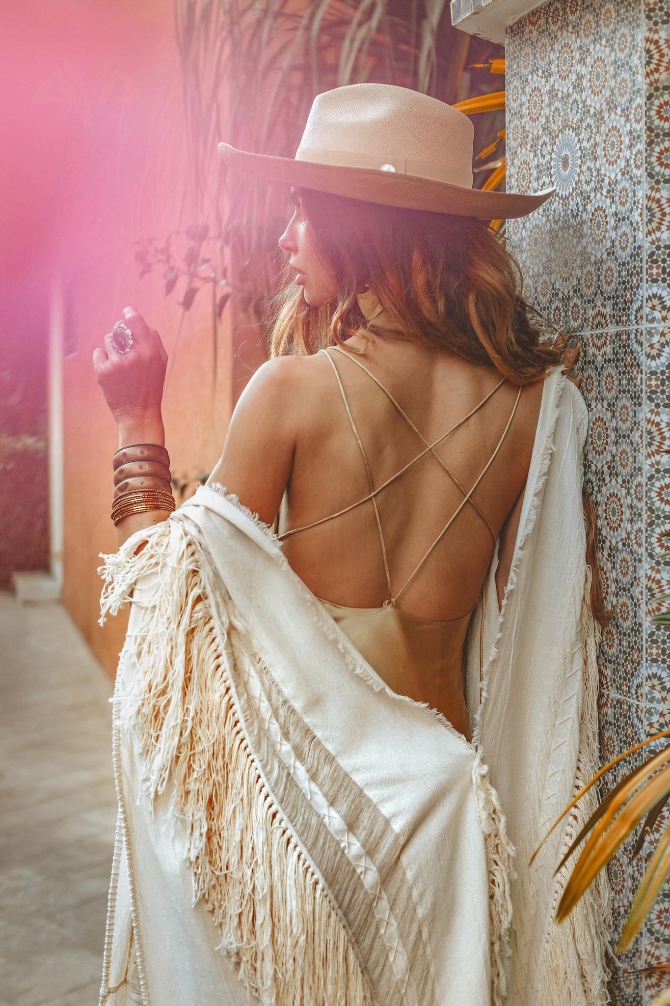 Bridal Boho Cape Poncho Hand-loomed - AYA sacred wear