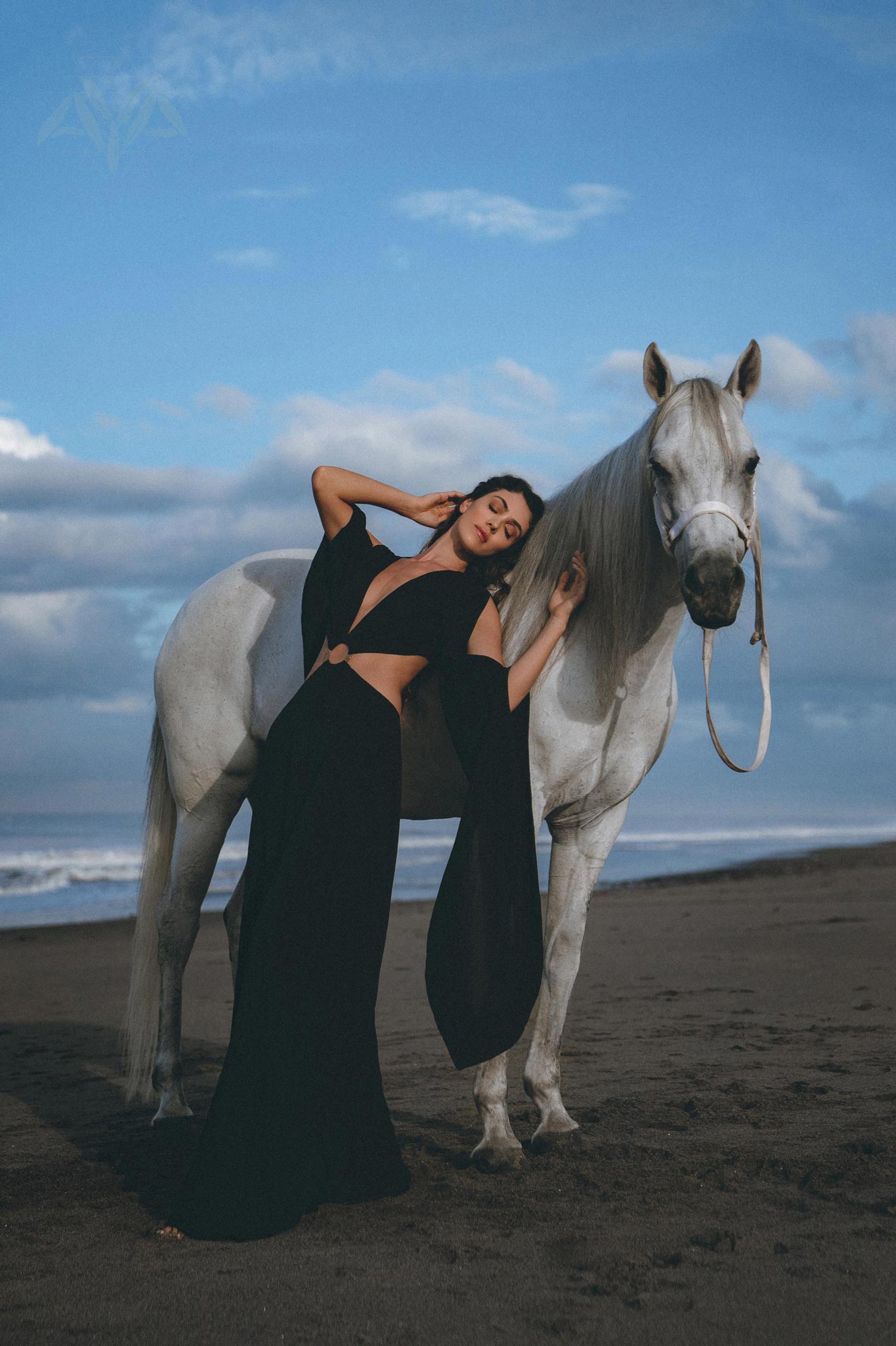 Black Organic Wedding Boho Dress for Women • Goddess Dress by AYA Sacred Wear