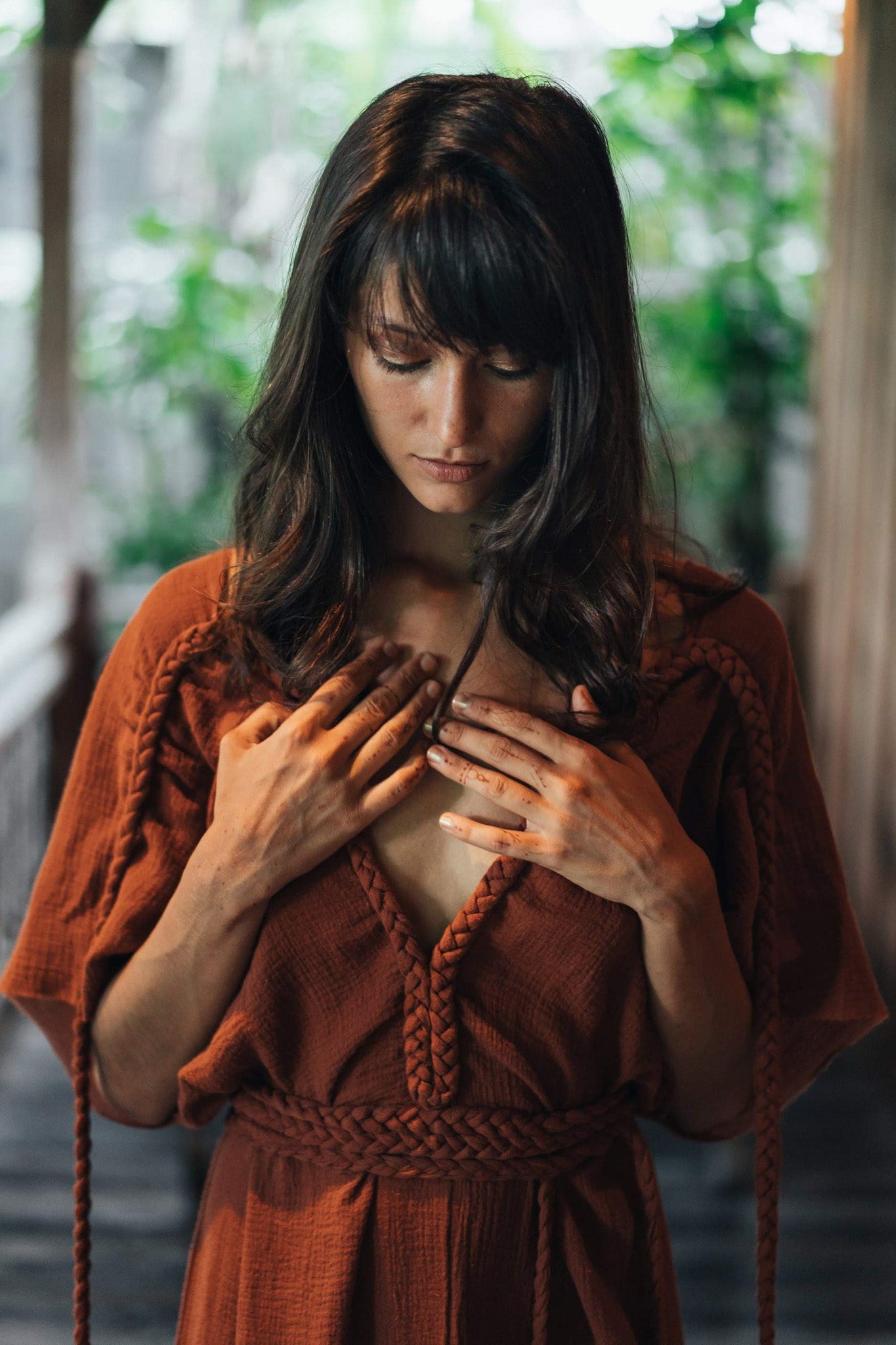 Terracotta Nomad Spirit Dress (Adjustable size, multiway dress) - AYA Sacred Wear