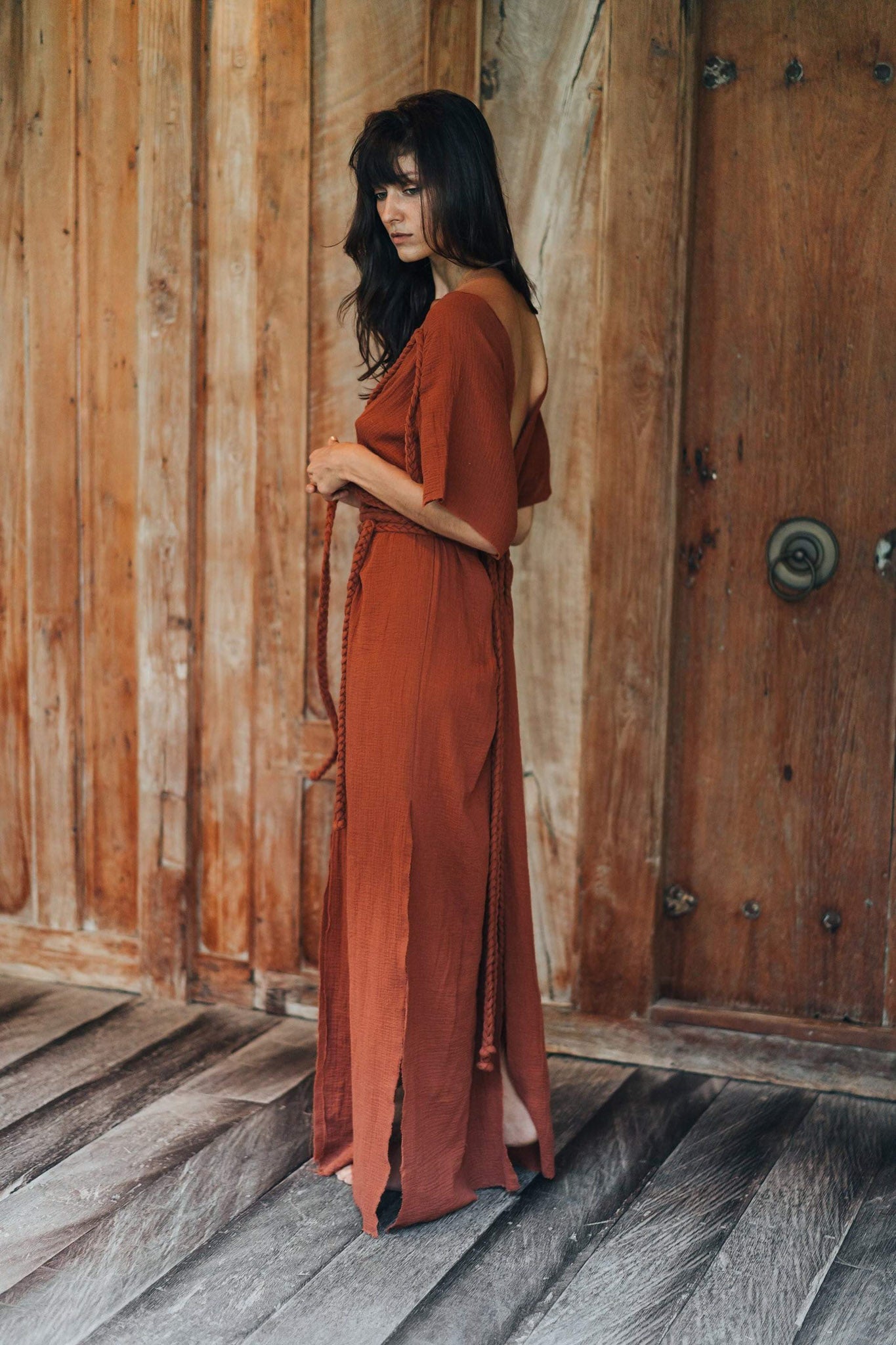 Terracotta Nomad Spirit Dress (Adjustable size, multiway dress) - AYA Sacred Wear