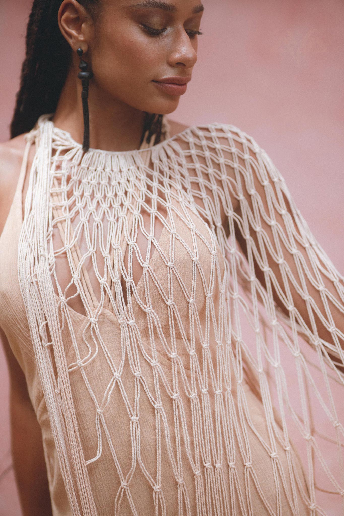 Add a touch of elegance to your summer wardrobe with the Powder Pink Summer Cover Up from Aya Sacred Wear.