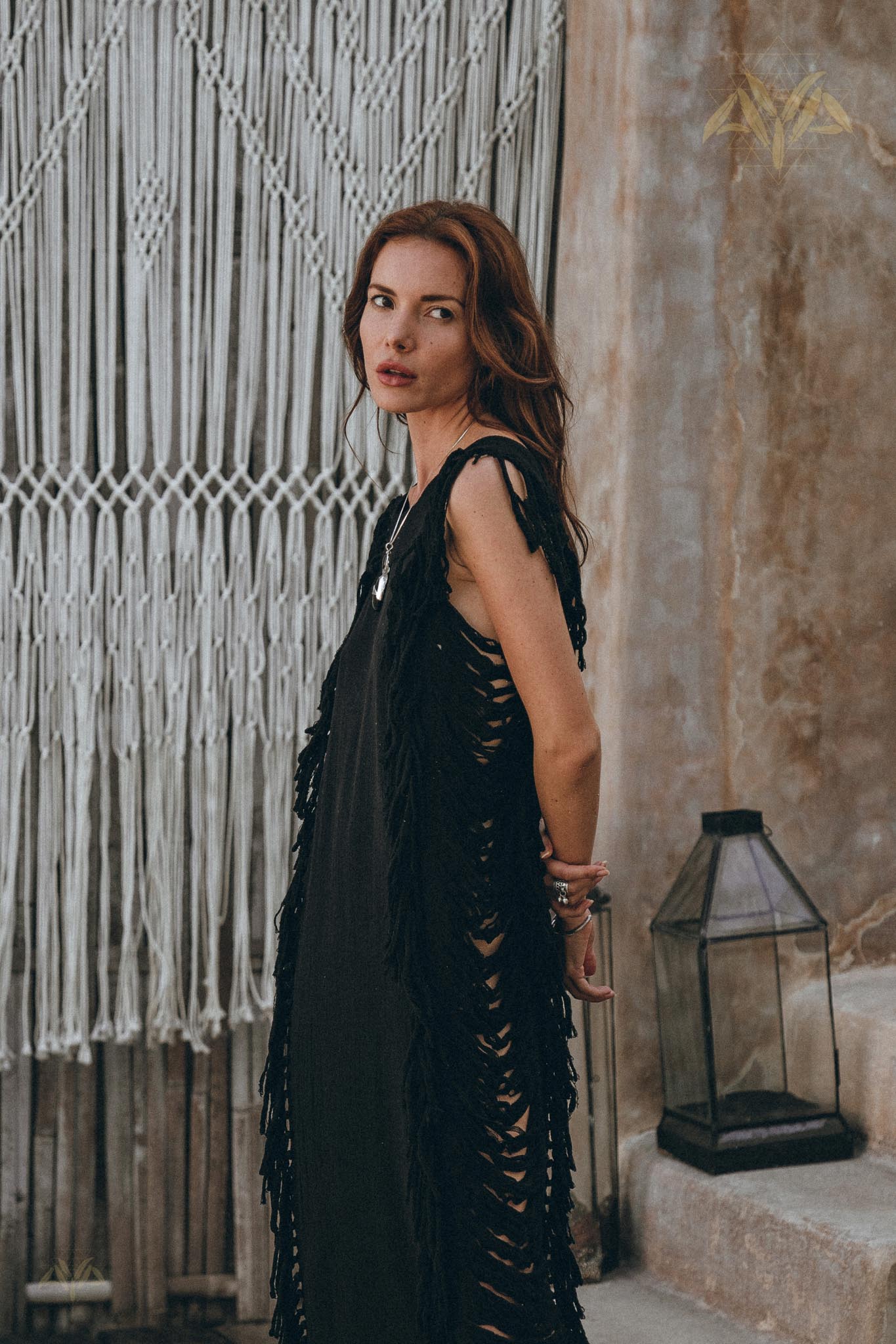 Black Boho Dress. Bohemian Dress, Boho Dress For Women - AYA Sacred Wear