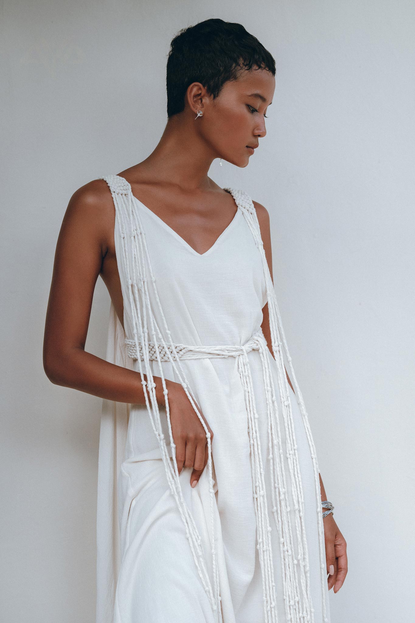 Boho Wedding Dress, Beach Wedding Dress, Off-White Multiway Dress - AYA Sacred Wear