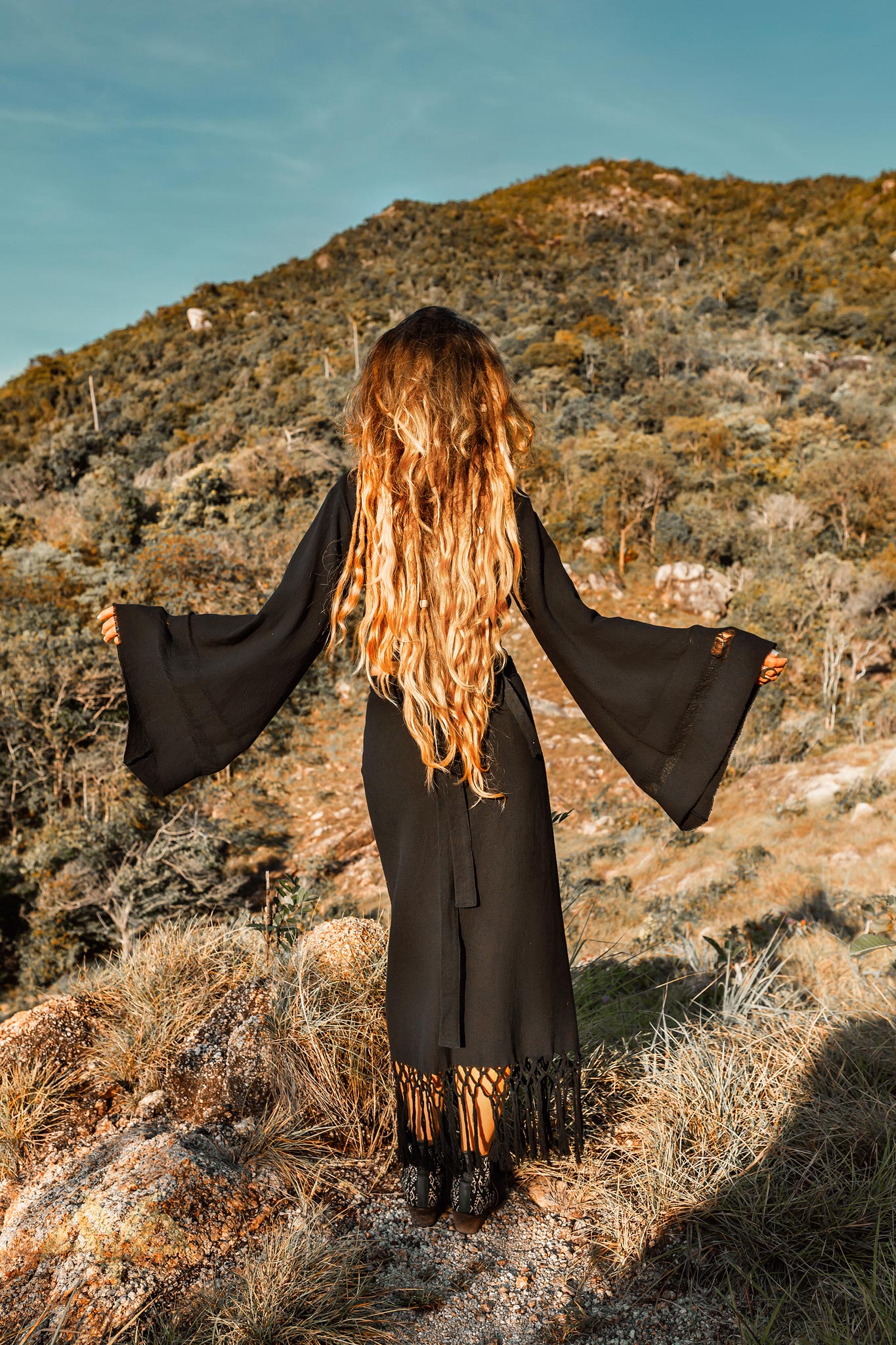 Wrap Maxi Skirt, Boho Maxi Skirt, Wrap Around Skirt - AYA Sacred Wear