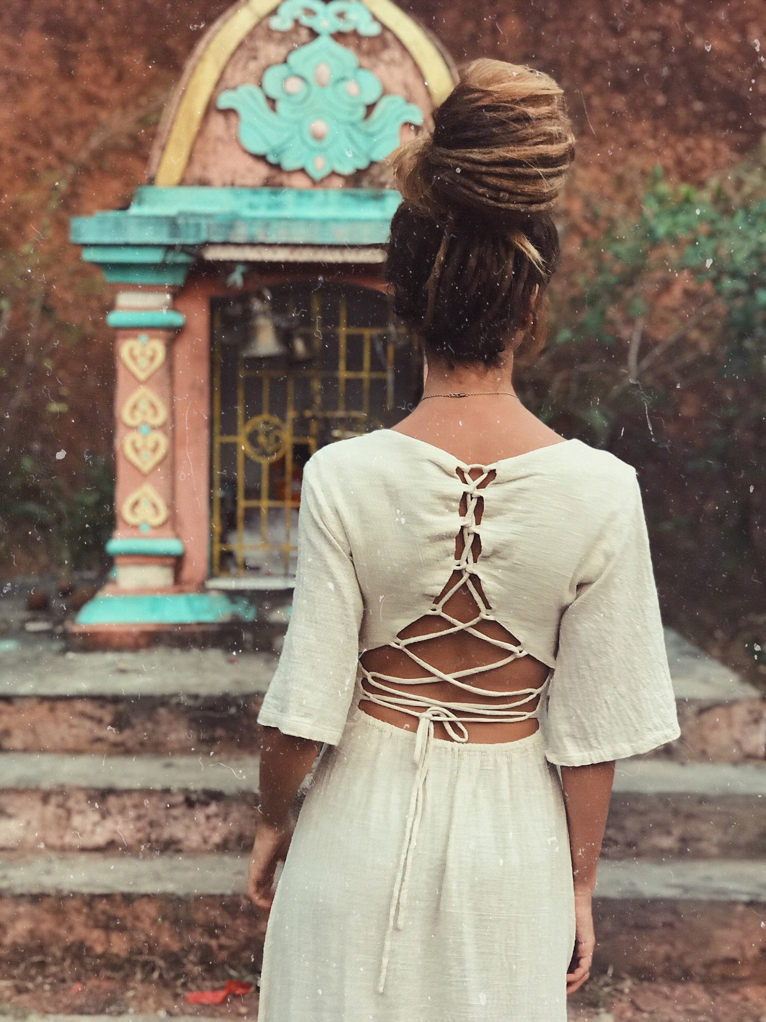 Boho Simple Wedding Dress "Cristal de Floresta" - AYA Sacred Wear