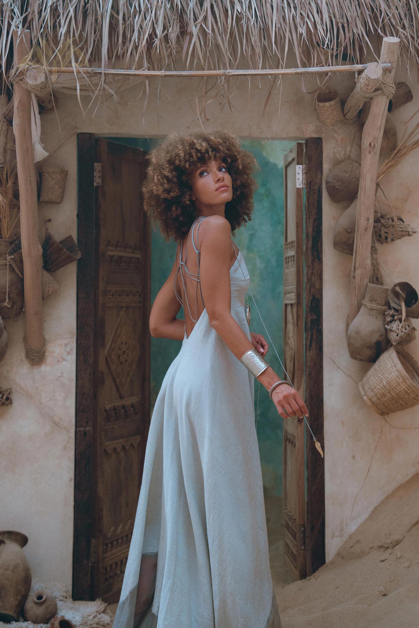 Show Off Your Femininity with Aya Sacred Wear's Powder Blue Goddess Dress