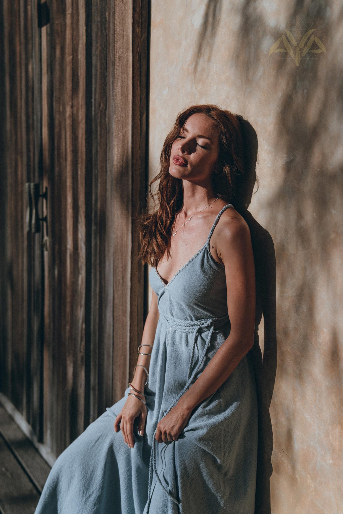 Sky Blue Bohemian Dress, Boho Bridesmaid Dress - AYA Sacred Wear