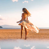 Greek Goddess Dress, Simple Wedding Dress, Organic Cotton Bridesmaid Dress - AYA sacred wear