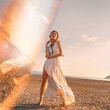 Greek Goddess Dress, Simple Wedding Dress, Organic Cotton Bridesmaid Dress - AYA sacred wear