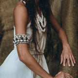 Off-White Boho Dress, Goddess Dress, Simple Wedding Dress - AYA sacred wear