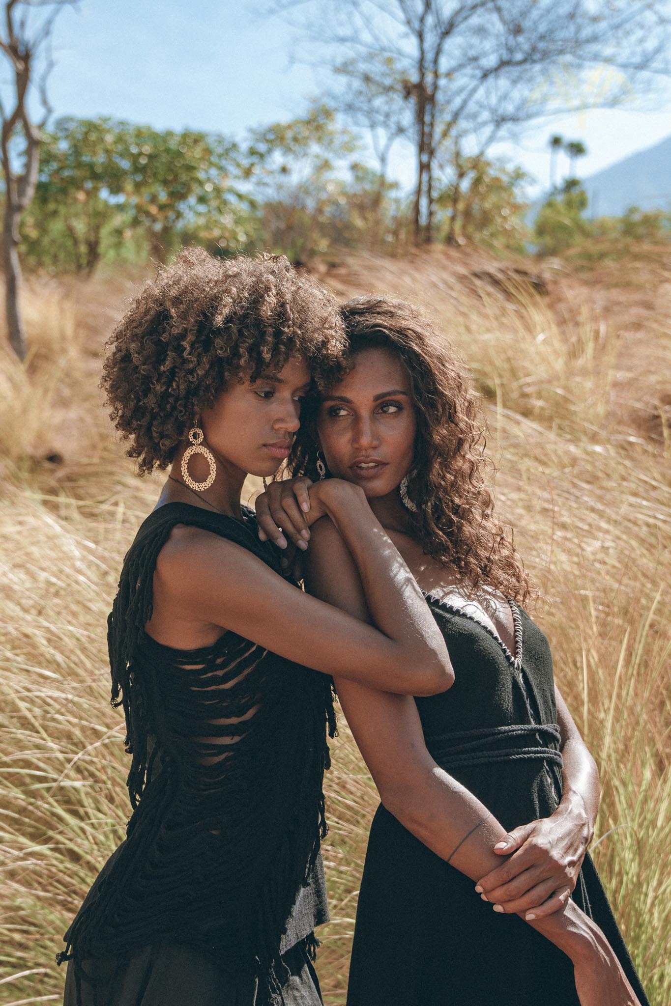 Black Bohemian Top with Tassels Sides - AYA Sacred Wear