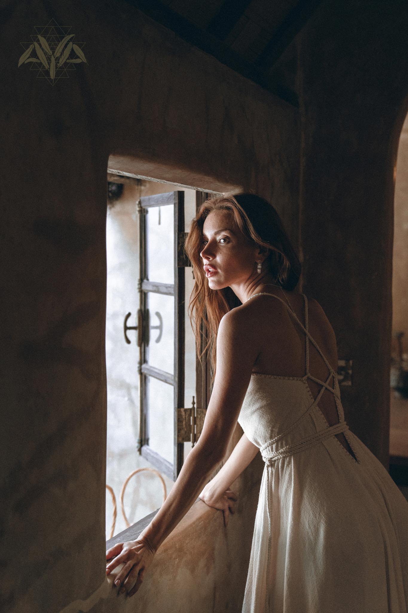 Off-White Boho Dress, Goddess Dress, Simple Wedding Dress - AYA sacred wear