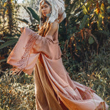Boho Kimono Cover Up, Wide Sleeve Cardigan Mantle, Cape for Women - AYA Sacred Wear
