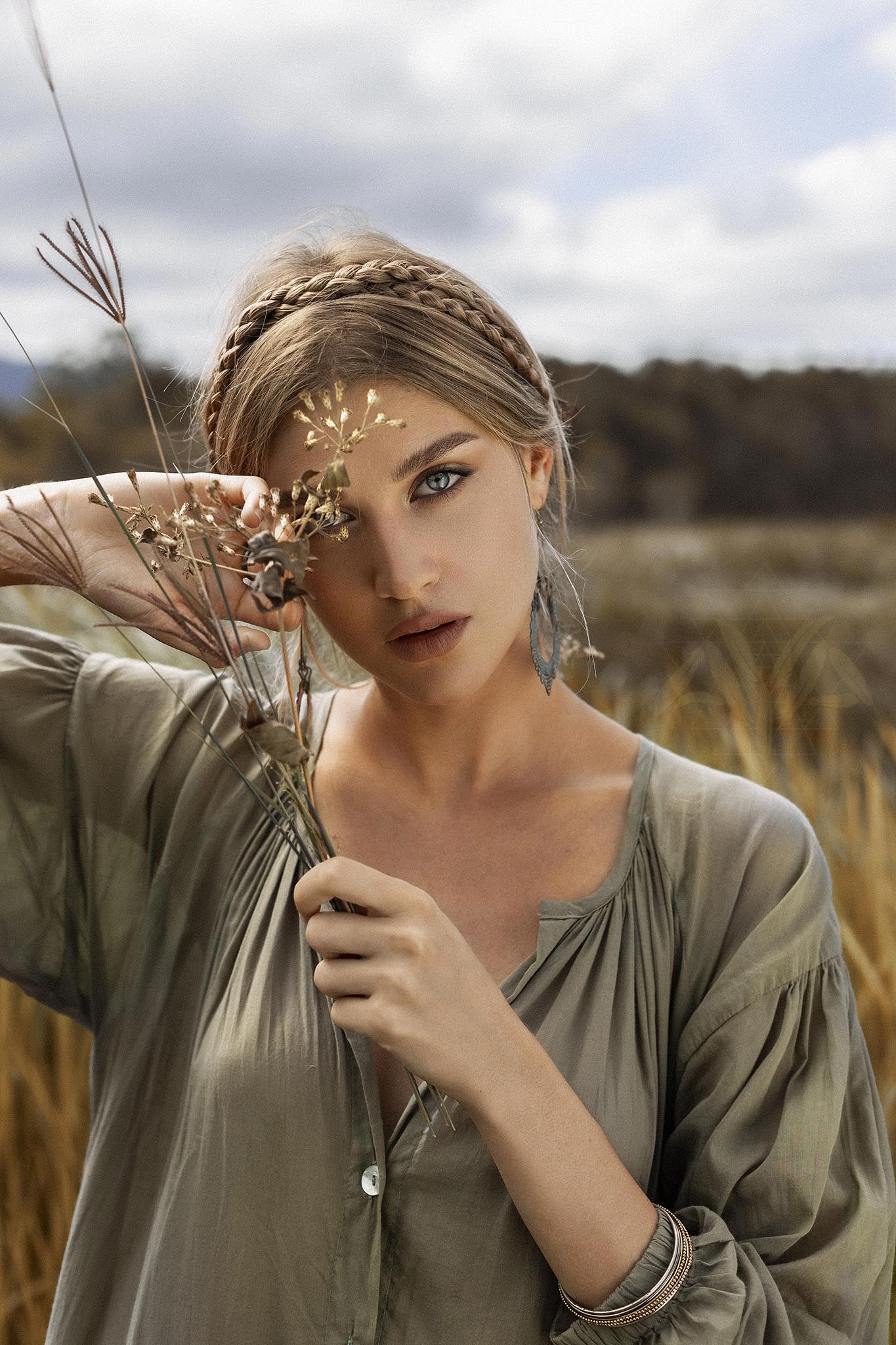 This pale green maxi dress is perfect for a day at the beach!