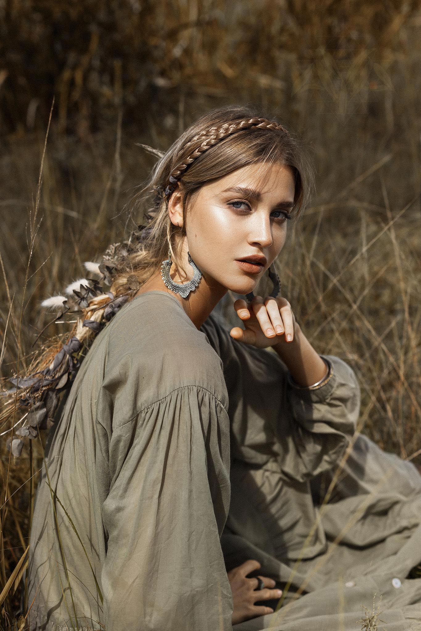 This pale green wrap dress is perfect for a day at the spa!