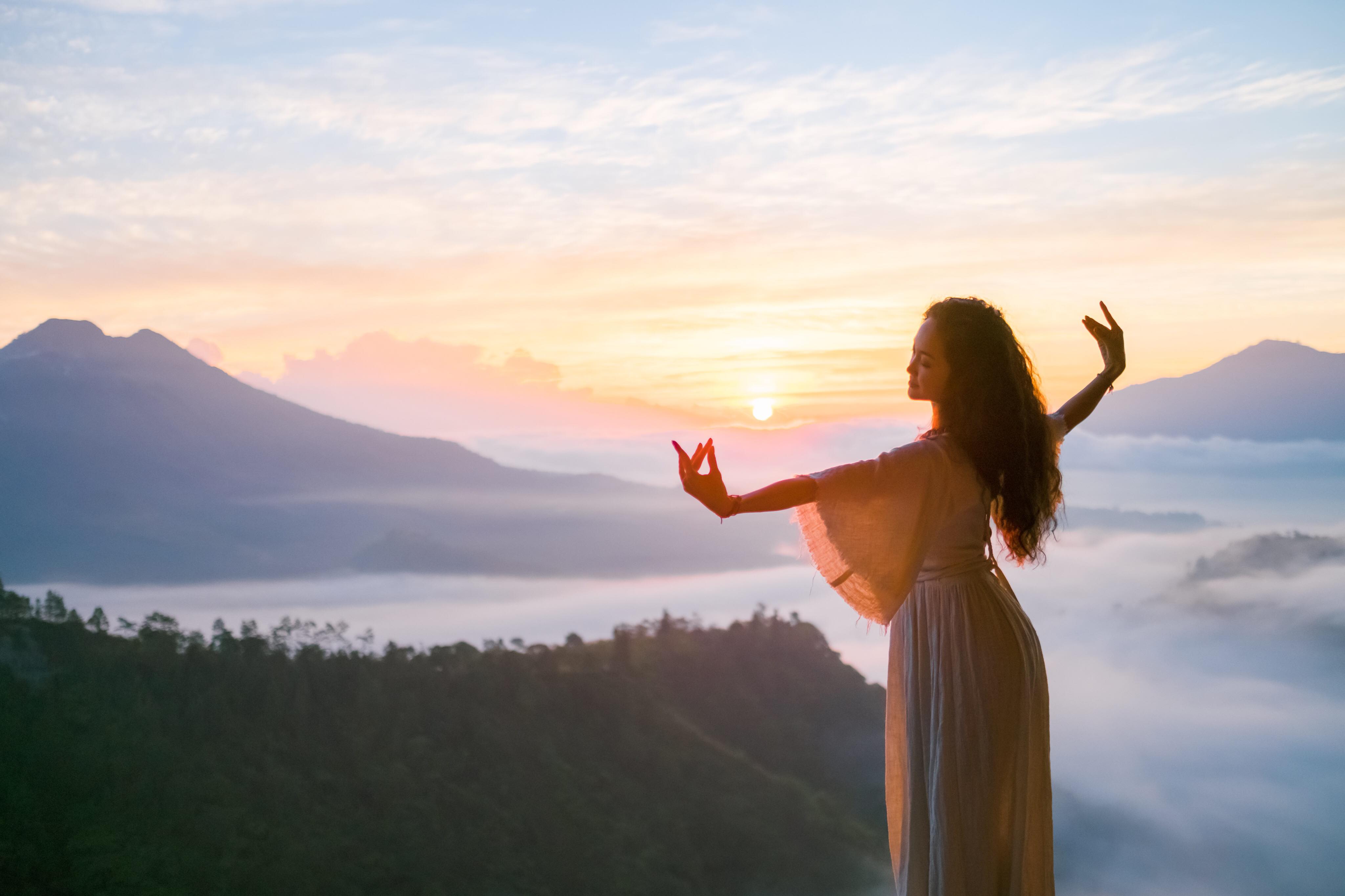 AYA Sacred Wear sunrise Bali background