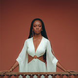 Off-White to Green Organic Wedding Boho Dress for Women by AYA Sacred Wear