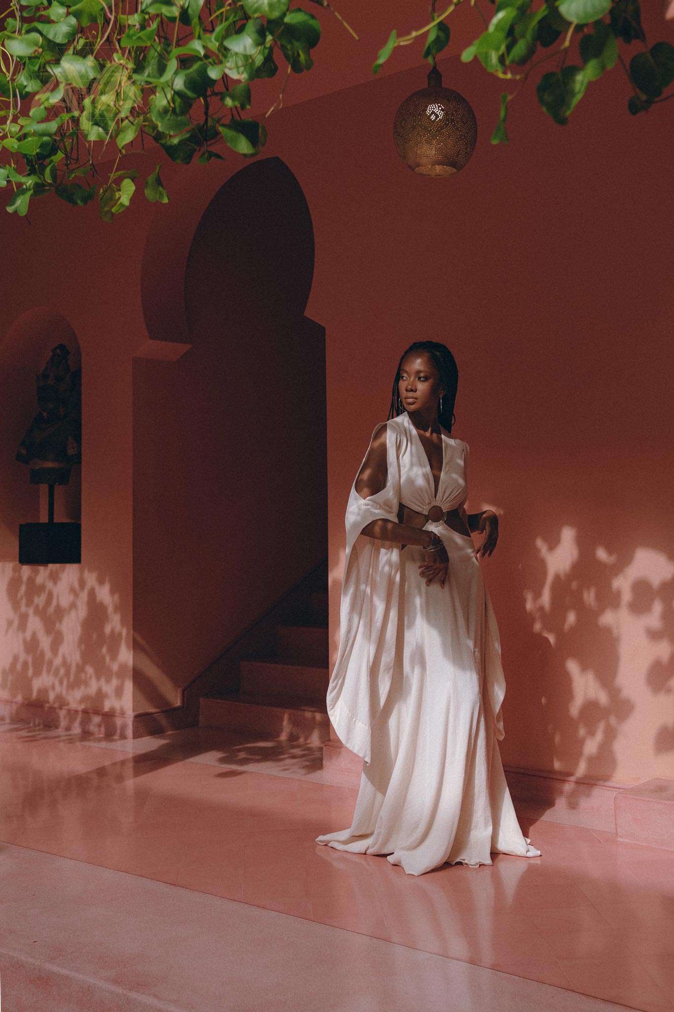 Off-White Organic Wedding Boho Dress for Women • Goddess Dress - AYA Sacred Wear