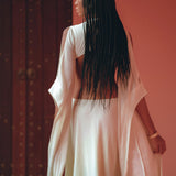 NEW! Off-White to Green Organic Wedding Boho Dress for Women