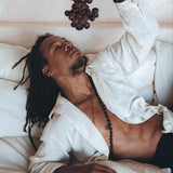 Off-White Handwoven Cotton Oversized Shirt for Men by AYA Sacred Wear