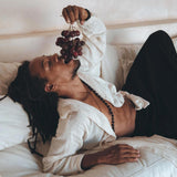 Off-White Handwoven Cotton Oversized Shirt for Men by AYA Sacred Wear