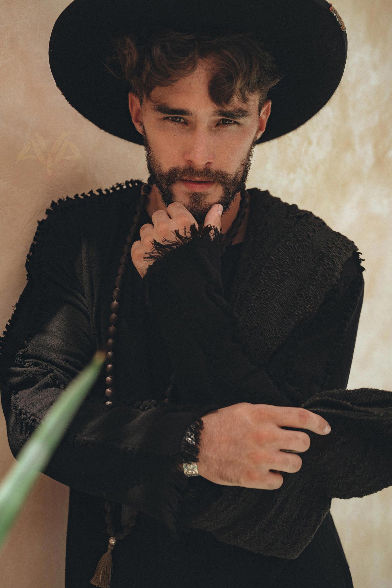 Black Long Sleeve Sweatshirt for Men by AYA Sacred Wear