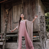 Bamboo Boho Kimono Cover-up, Bridal Cape, Poncho Robe - AYA Sacred Wear