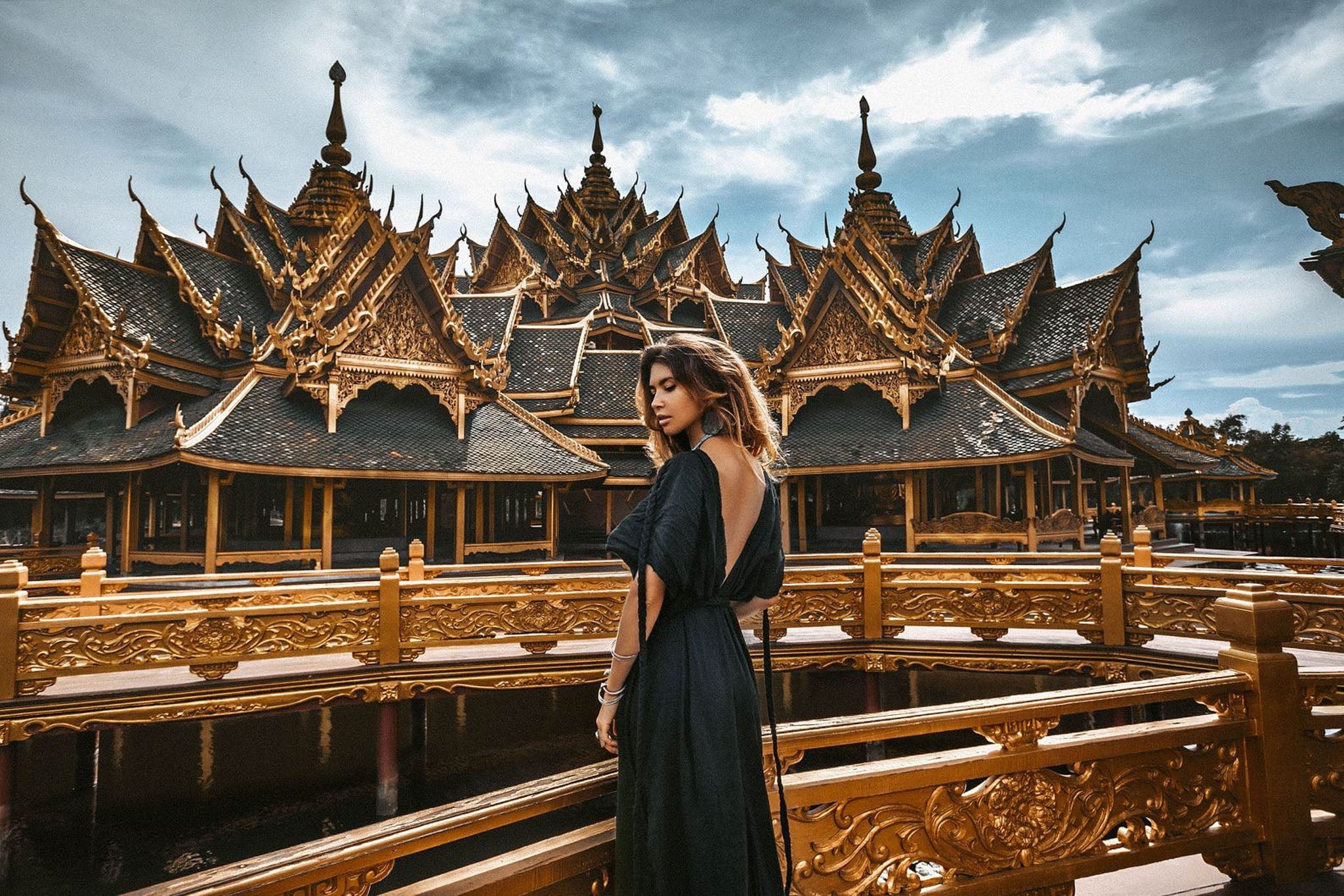 Black Nomad Spirit Dress (Adjustable size, multiway dress) - AYA Sacred Wear