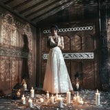 Boho Wedding Dress, Bohemian Goddess Dress Long - AYA Sacred Wear