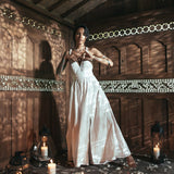 Boho Wedding Dress, Bohemian Goddess Dress Long - AYA Sacred Wear