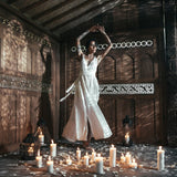 Boho Wedding Dress, Bohemian Goddess Dress Long - AYA Sacred Wear