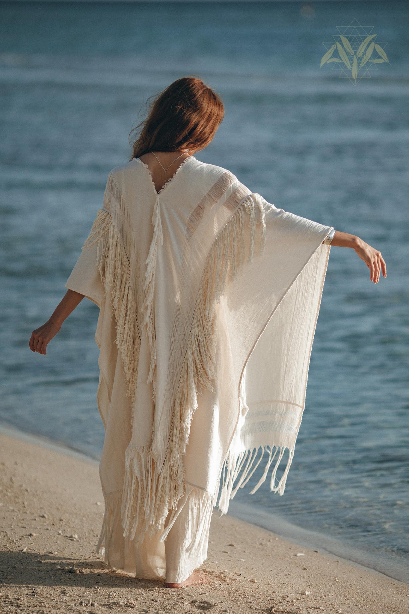 Bridal Boho Cape Poncho Hand-loomed - AYA sacred wear