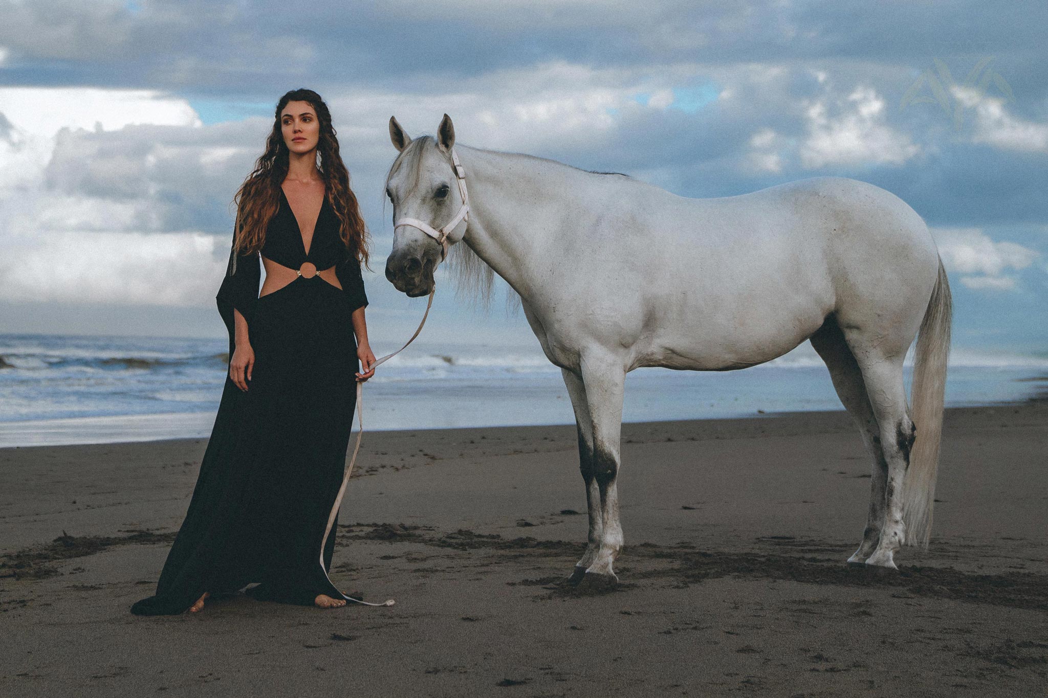 Black Organic Wedding Boho Dress for Women • Goddess Dress by AYA Sacred Wear