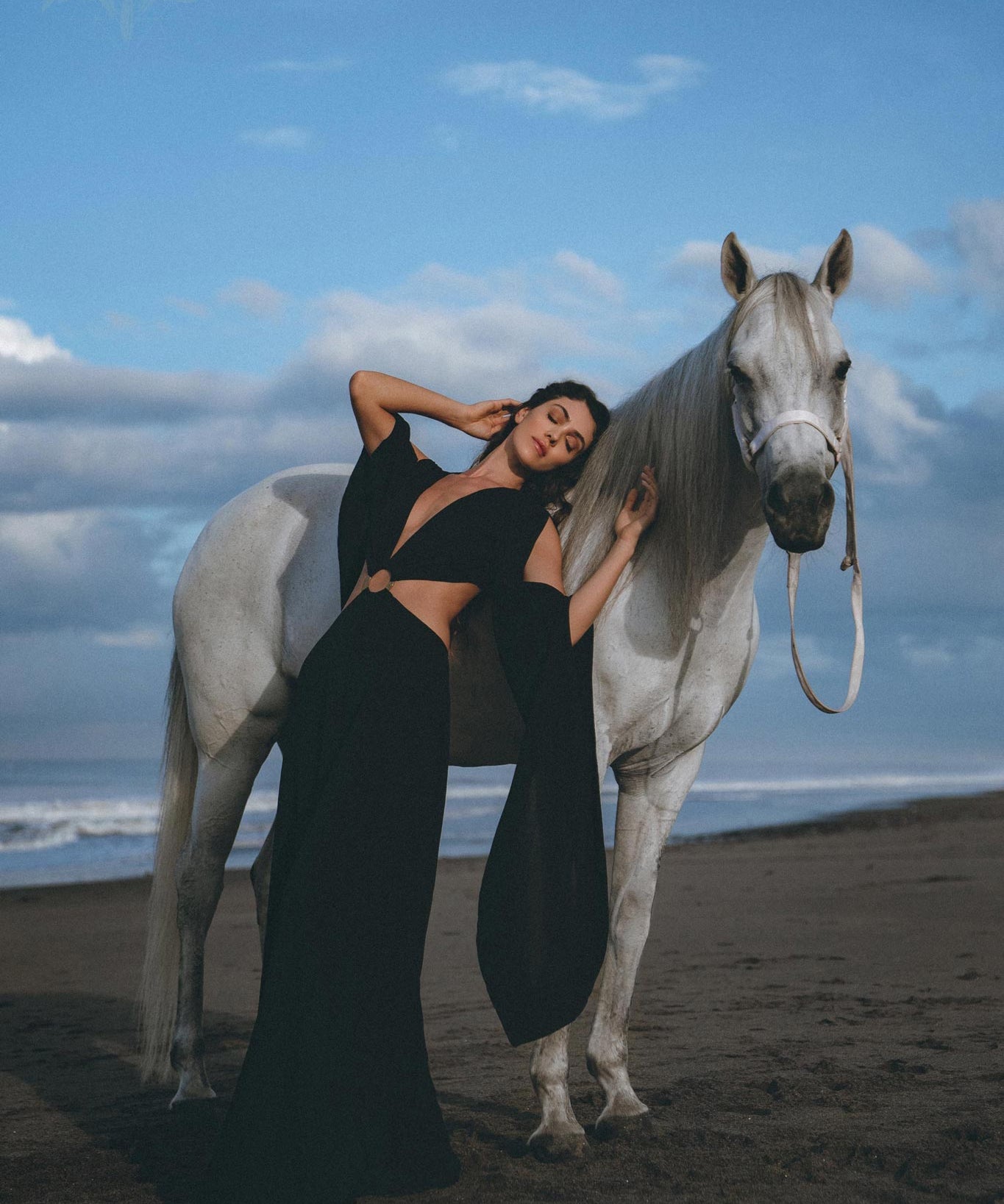 Black Organic Wedding Boho Dress for Women • Goddess Dress by AYA Sacred Wear