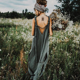 Green Nomad Spirit Dress (Adjustable size, multiway dress) - AYA Sacred Wear