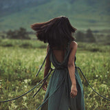 Green Nomad Spirit Dress (Adjustable size, multiway dress) - AYA Sacred Wear