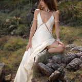 Dhara Loom Dress in off white Colour — Photo 2
