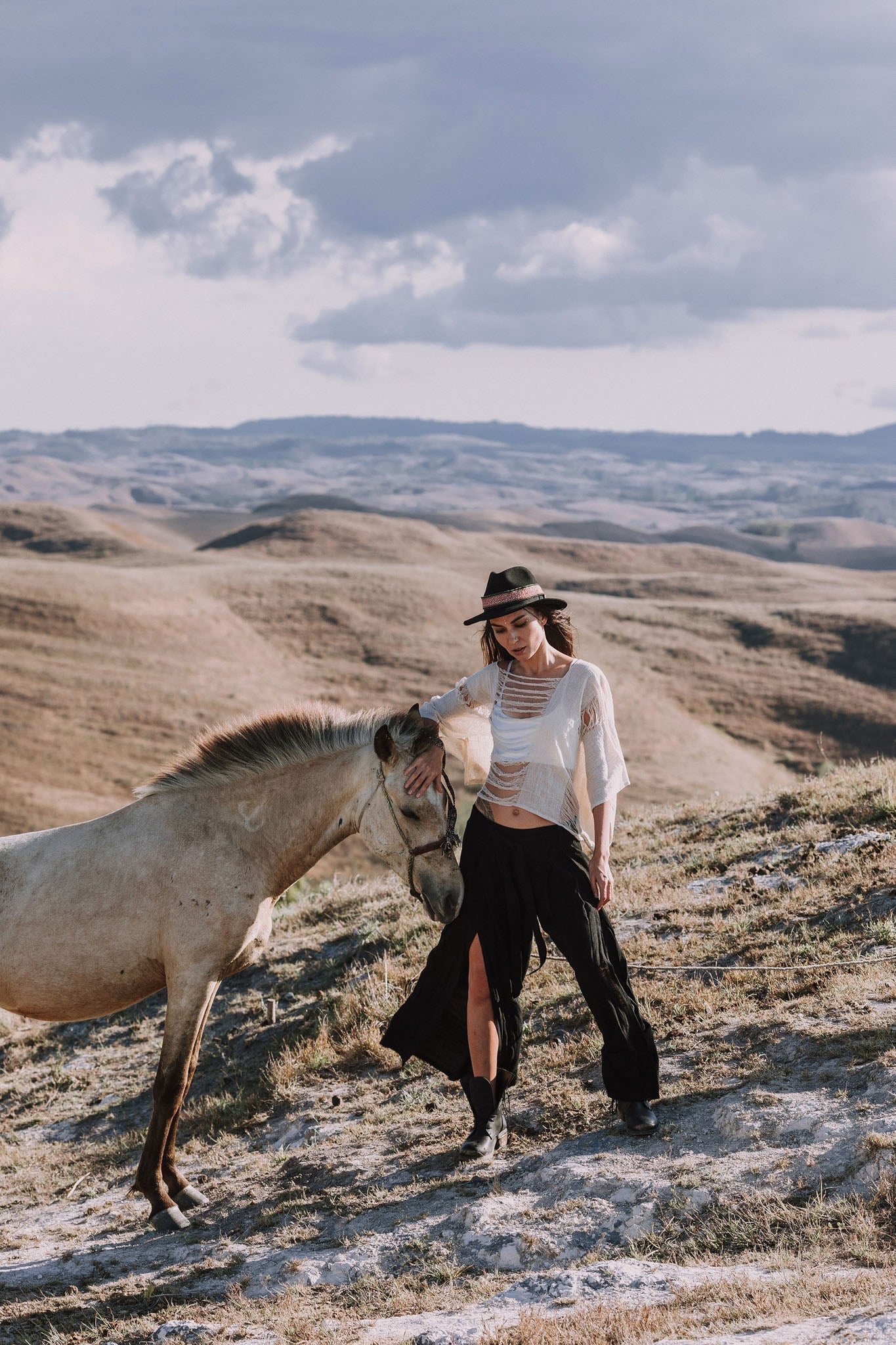 Off-White Hand Loomed Raw Cotton Top - AYA Sacred Wear