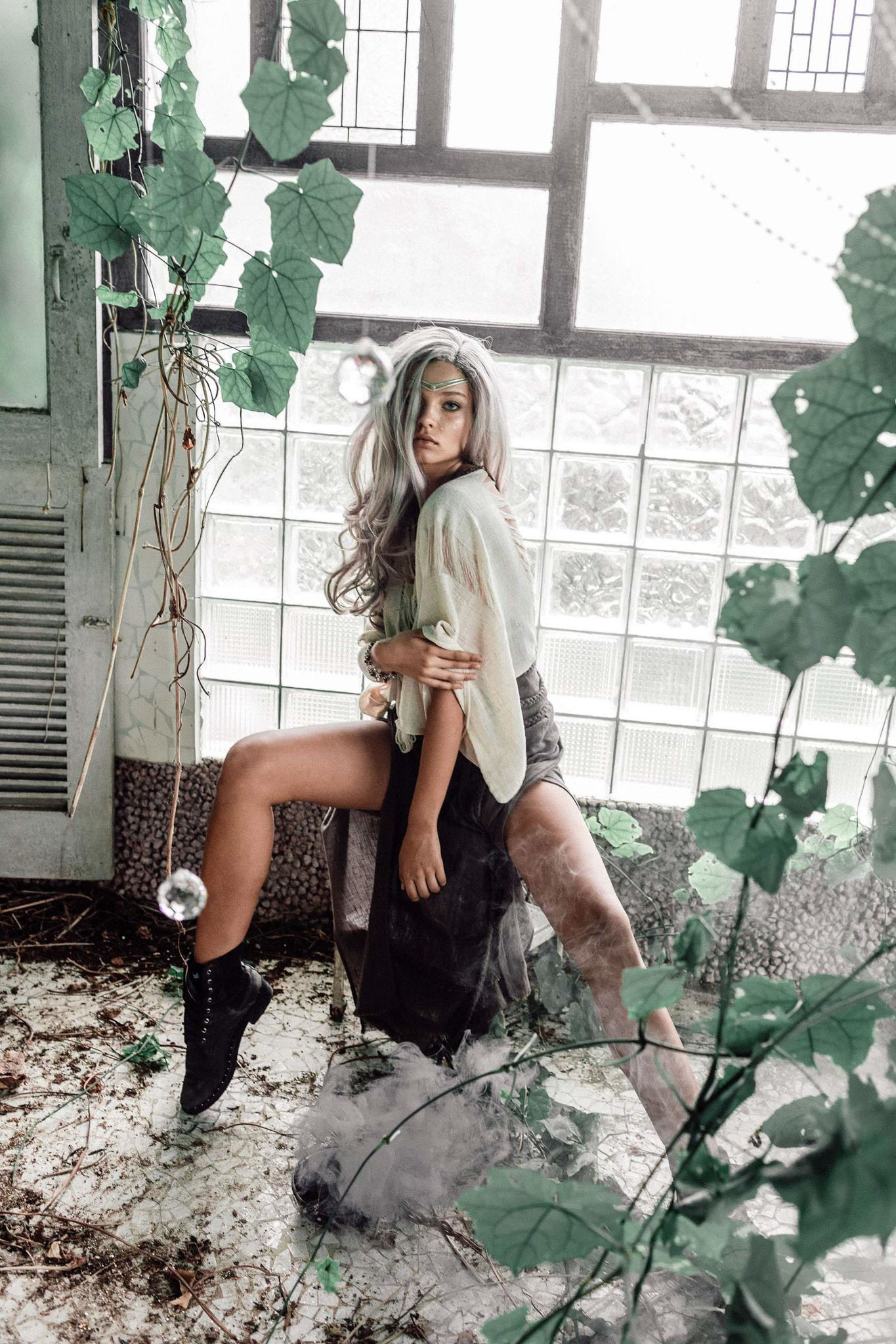 Off-White Hand Loomed Raw Cotton Top - AYA Sacred Wear