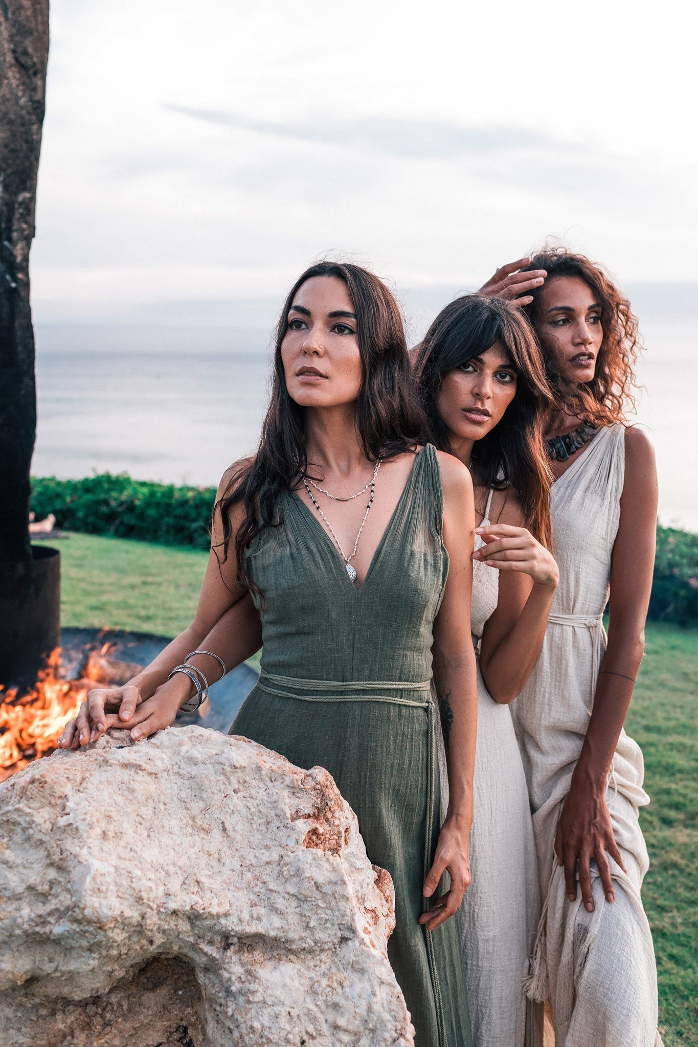 Organic Hand Loomed Boho Simple Wedding Dress - AYA Sacred Wear